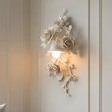 Elysia Bloom Curated Iron & Glass Wall Sconce – macro detail view #1