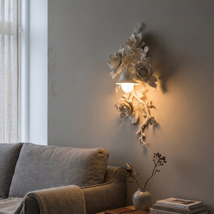 Elysia Bloom Curated Iron & Glass Wall Sconce