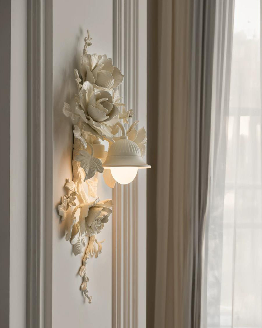 Elysia Bloom Curated Iron & Glass Wall Sconce