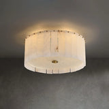Ceiling Light View 3 | Luxury Marble & Solid Brass Flush Mount Ceiling Light | Minimalist Designer Cloud Ceiling Lamp | JINSHE Elysian | JINSHE