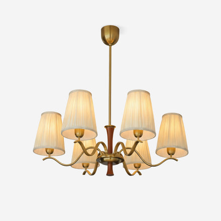 Elysian Glow Curated Iron & Glass Chandelier