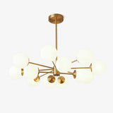 Elysium Curated Mouth-Blown Frosted Glass Chande – Mouth-Blown Frosted Glass Chandelier