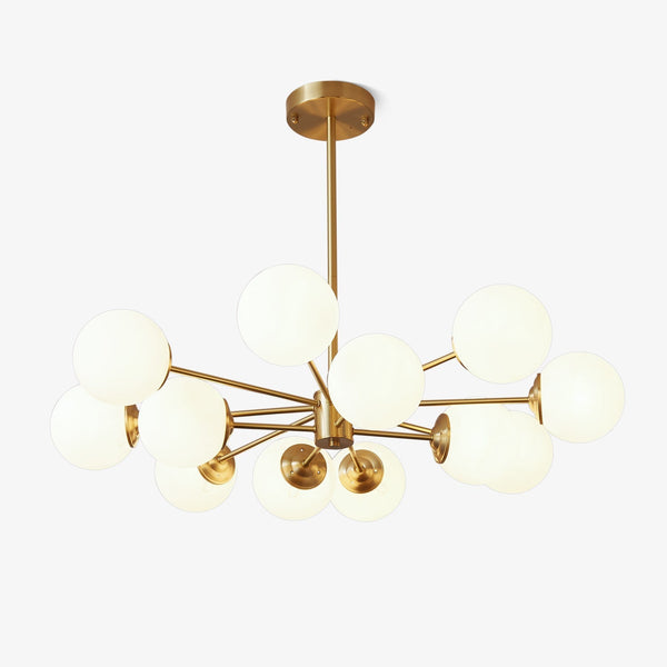 Elysium Curated Mouth-Blown Frosted Glass Chande