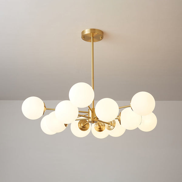 Elysium Curated Mouth-Blown Frosted Glass Chande