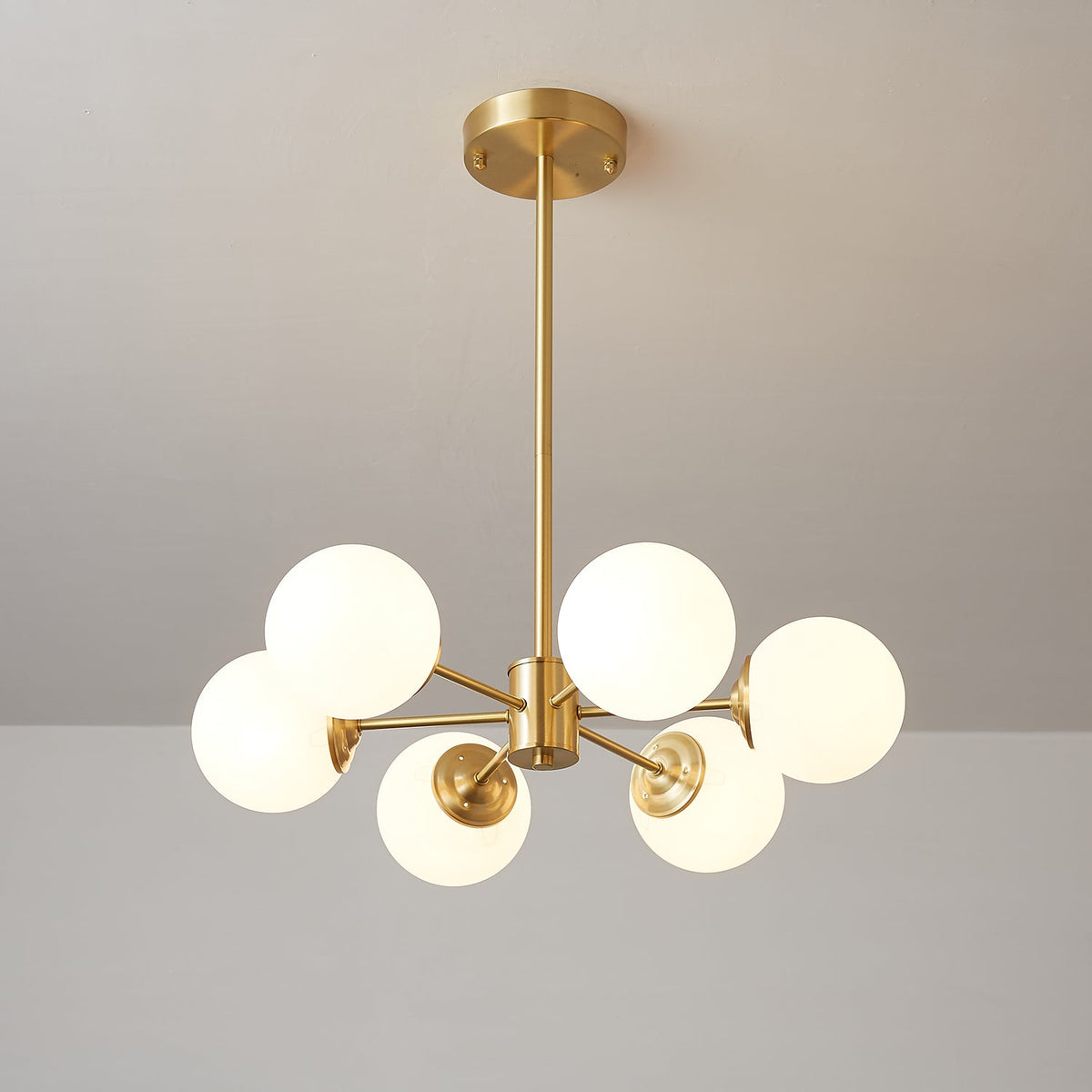 Elysium Curated Mouth-Blown Frosted Glass Chande – 8+4-Lights ∅ 35.4 x H 14.2 finish configuration