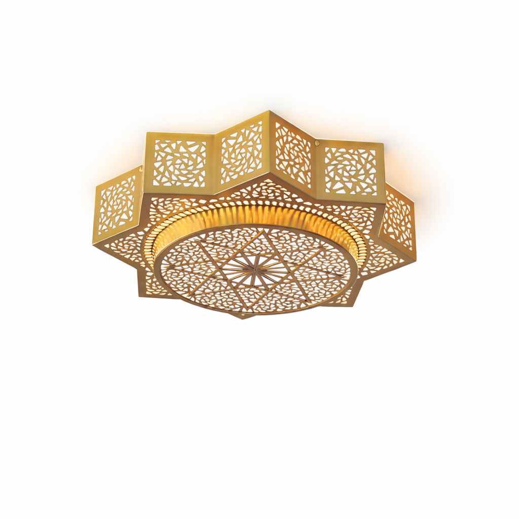 Modern Elzara Flush Mount – Ambient Illumination in Luxury Interior Setting View 12
