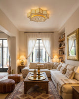Modern Elzara Flush Mount – Ambient Illumination in Luxury Interior Setting View 6