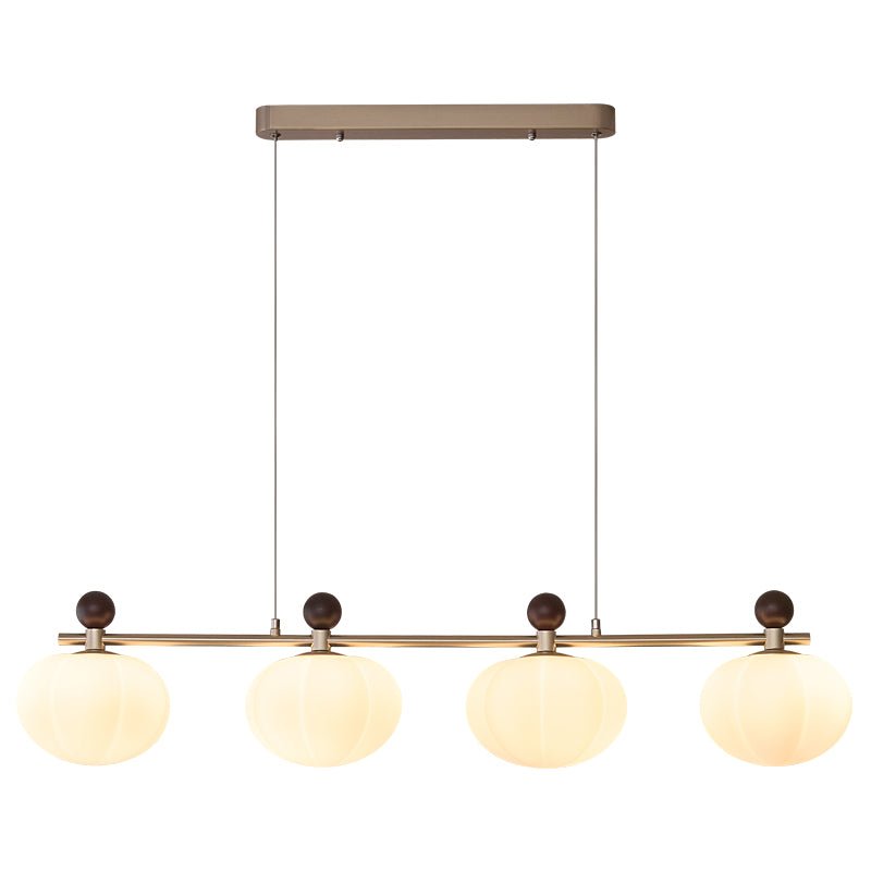 Emberlyn Bloom Curated Mouth-Blown Frosted Glass – 4 Heads L 40.2 x W 7.9 x H 6.3 finish configuration