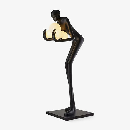 Embrace of Curated Mouth-Blown Frosted Glass Flo
