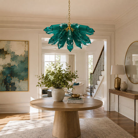 Emerald Crystal Curated Mouth-Blown Frosted Glas