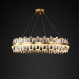 Enos Crystal Curated K9 Bohemian Crystal Chandel – Round style ∅ 39.4 x H 7.9  Dia 100cm x  finish configuration