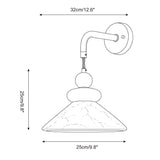 Equinox Alabaster Curated Alabaster Wall Sconce – macro detail view