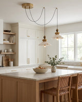 Equinox Alabaster Curated Alabaster Pendant Ligh – handcrafted surface texture