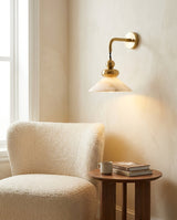 Equinox Alabaster Curated Alabaster Wall Sconce – architectural ceiling profile