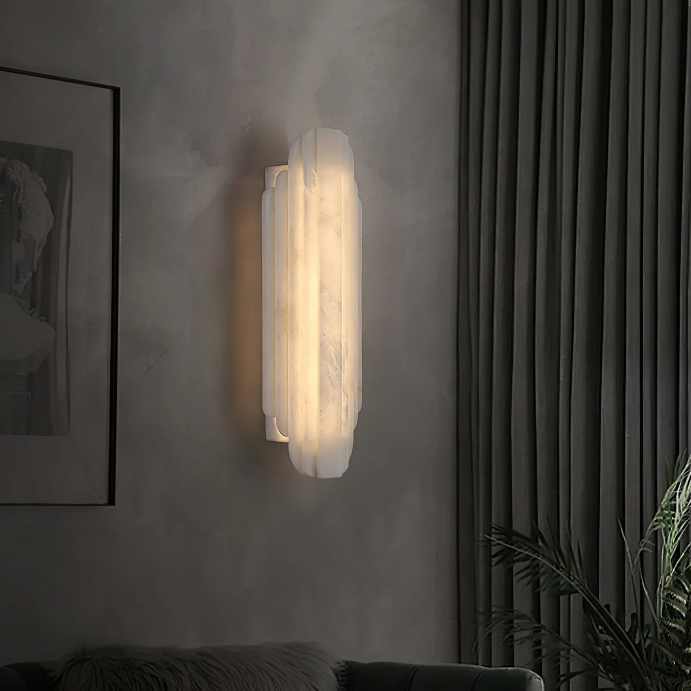 Spanish Alabaster Wall Lamp View 9 | Estelle Alabaster Wall Lamp | JINSHE | JINSHE