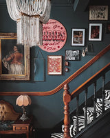 Estrella Curated Iron & Glass Chandelier – macro detail view