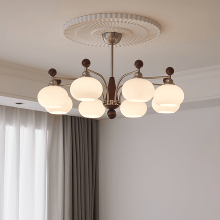 Ethereal Orbit Curated Mouth-Blown Frosted Glass