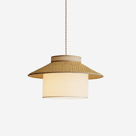 Ethereal Curated Woven Rattan Pendant Light