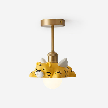 Dreamy Paws Curated Iron & Glass Flush Mount Cei