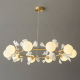 Evander Gingko Curated Mouth-Blown Frosted Glass – architectural ceiling profile #1