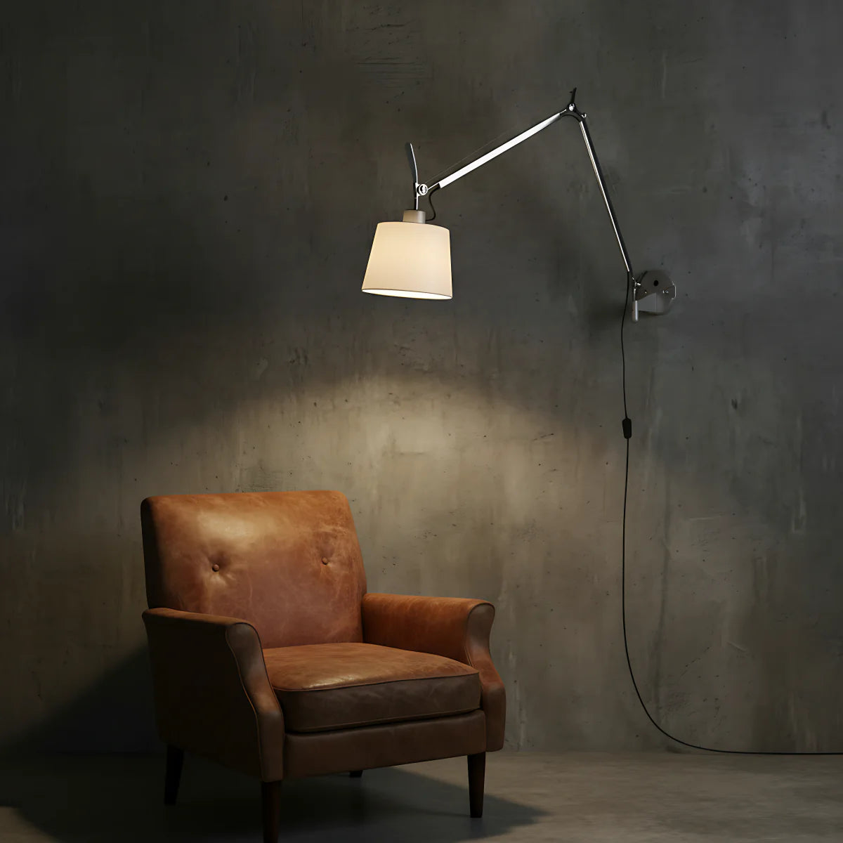 Fabric Swing Amm Wall Sconce | Artisan Material | JINSHE