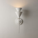 Fanoria Curated Iron & Glass Wall Sconce – dimensional scale reference
