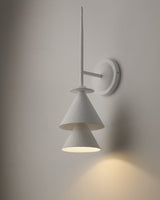 Fanoria Curated Iron & Glass Wall Sconce – handcrafted surface texture