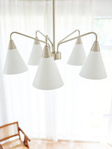 Fashion Cono Curated Finished Iron Chandelier – macro detail view #1