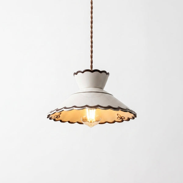 Festonia Curated Hand-Thrown Ceramic Pendant Lig