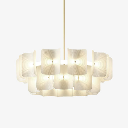 Fingerprint Curated Optical Acrylic Chandelier