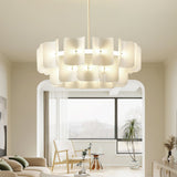 Fingerprint Curated Optical Acrylic Chandelier – macro detail view