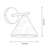 Finley Alabaster Curated Alabaster Wall Sconce – macro detail view