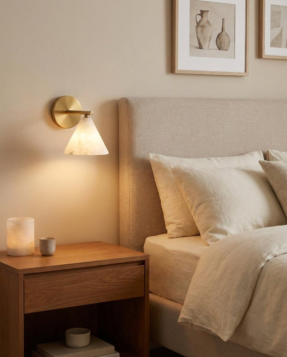 Finley Alabaster Curated Alabaster Wall Sconce – architectural ceiling profile