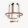 Finopi Curated Iron & Glass Chandelier