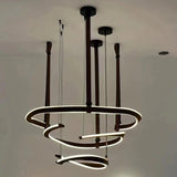 Finopi Curated Iron & Glass Chandelier – unlit natural material contrast