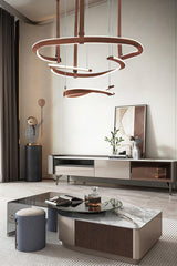 Finopi Curated Iron & Glass Chandelier – macro detail view #1
