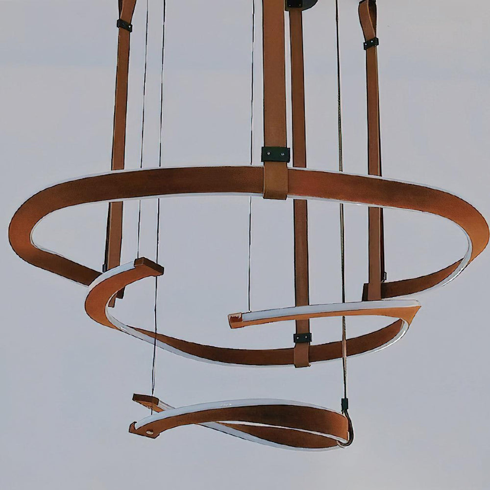 Finopi Curated Iron & Glass Chandelier