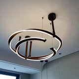 Finopi Curated Iron & Glass Chandelier – architectural ceiling profile