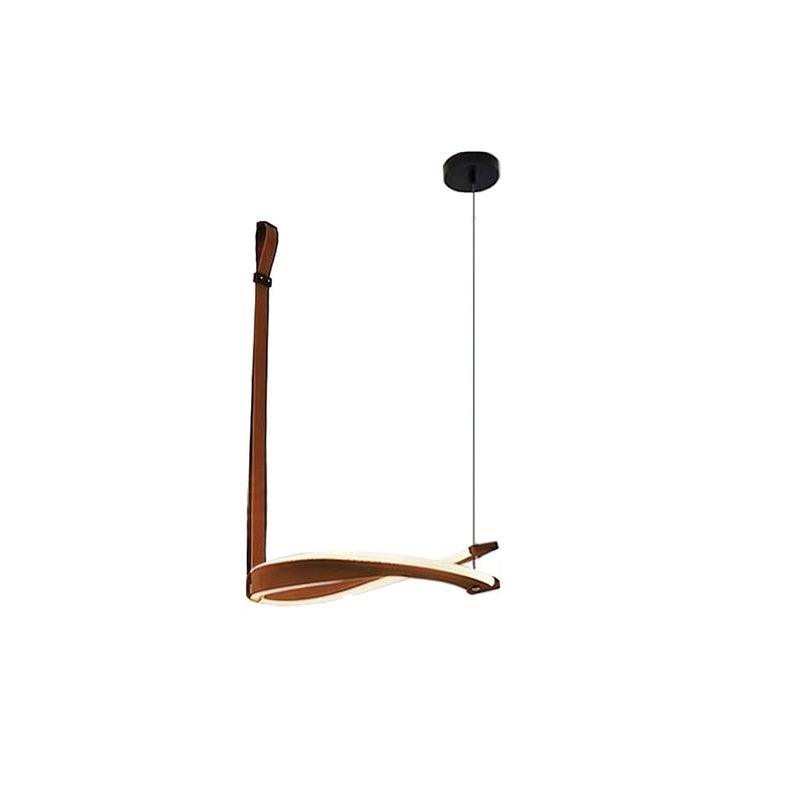 Finopi Curated Iron & Glass Chandelier – illuminated warm ambiance setting #1