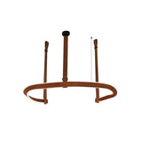 Finopi Curated Iron & Glass Chandelier – dimensional scale reference #1