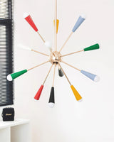 Firework Pop Curated Mouth-Blown Frosted Glass C – dimensional scale reference