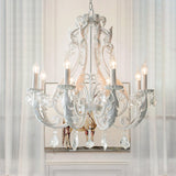 Candle Holder Curated K9 Bohemian Crystal Chande installed in residential dining space