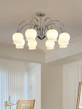Mouth-Blown Frosted Glass craftsmanship detail on Floral Glass Curated Mouth-Blown Frosted Glass C