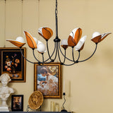 Florea Bloom Curated Mouth-Blown Frosted Glass C – spatial dining room perspective