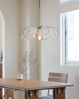Florello Curated Mouth-Blown Frosted Glass Penda – dimensional scale reference