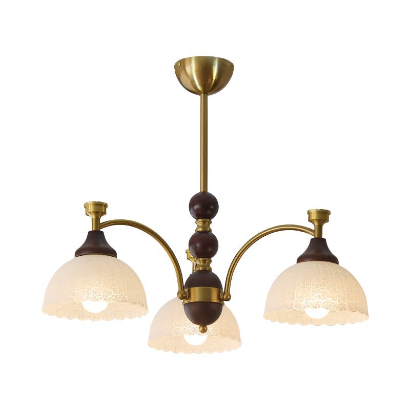 Florentia Curated Mouth-Blown Frosted Glass Chan – illuminated warm ambiance setting #1