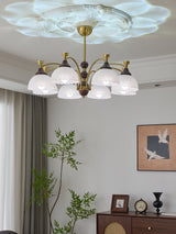 Florentia Curated Mouth-Blown Frosted Glass Chan – architectural ceiling profile