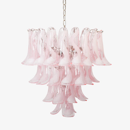 Florentine Lily Glass Curated Alabaster Chandeli