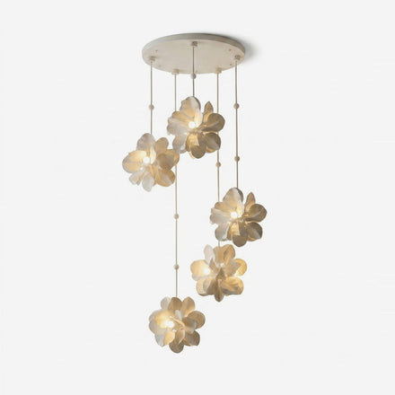 Florielle Cascade Curated Iron & Glass Chandelie