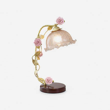 Florielle Curated Mouth-Blown Frosted Glass Tabl